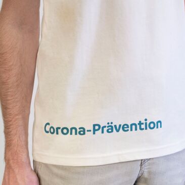 Corona-Prävention Konstanz - T-Shirt Closeup Corona-Prävention