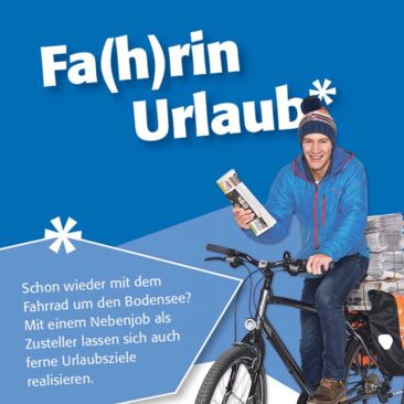 Zustellerkampagne Flyer "Fa(h)rin Urlaub"