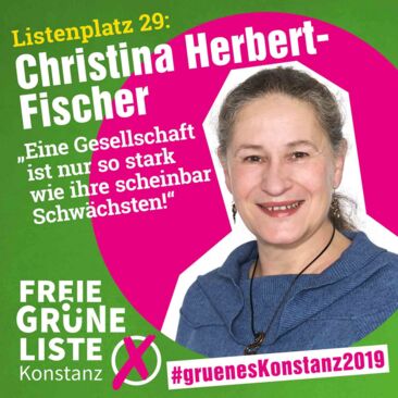 FGL Kandidatenpost Listenplatz 29 Christina Herbert-Fischer