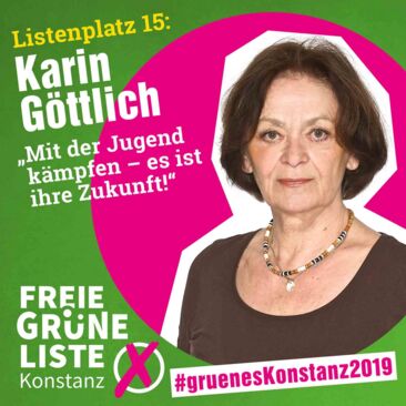 FGL Kandidatenpost Listenplatz 15 Karin Göttlich