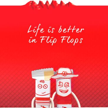 Kägi Dauerbrenner - Life is better in flip Flops